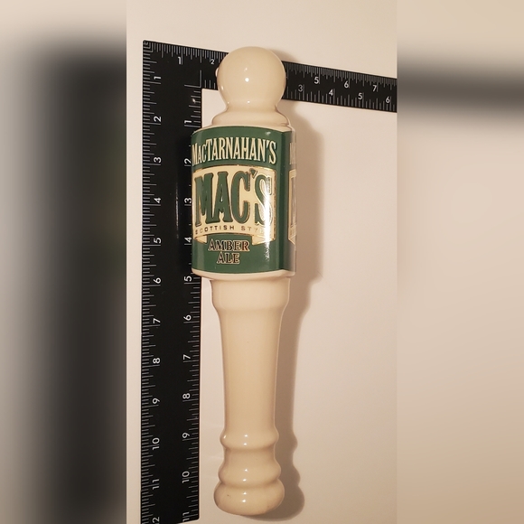 MacTarnahan's Amber Ale PORTLAND OR. BREWING Ceramic Tap Handle - Picture 4 of 5